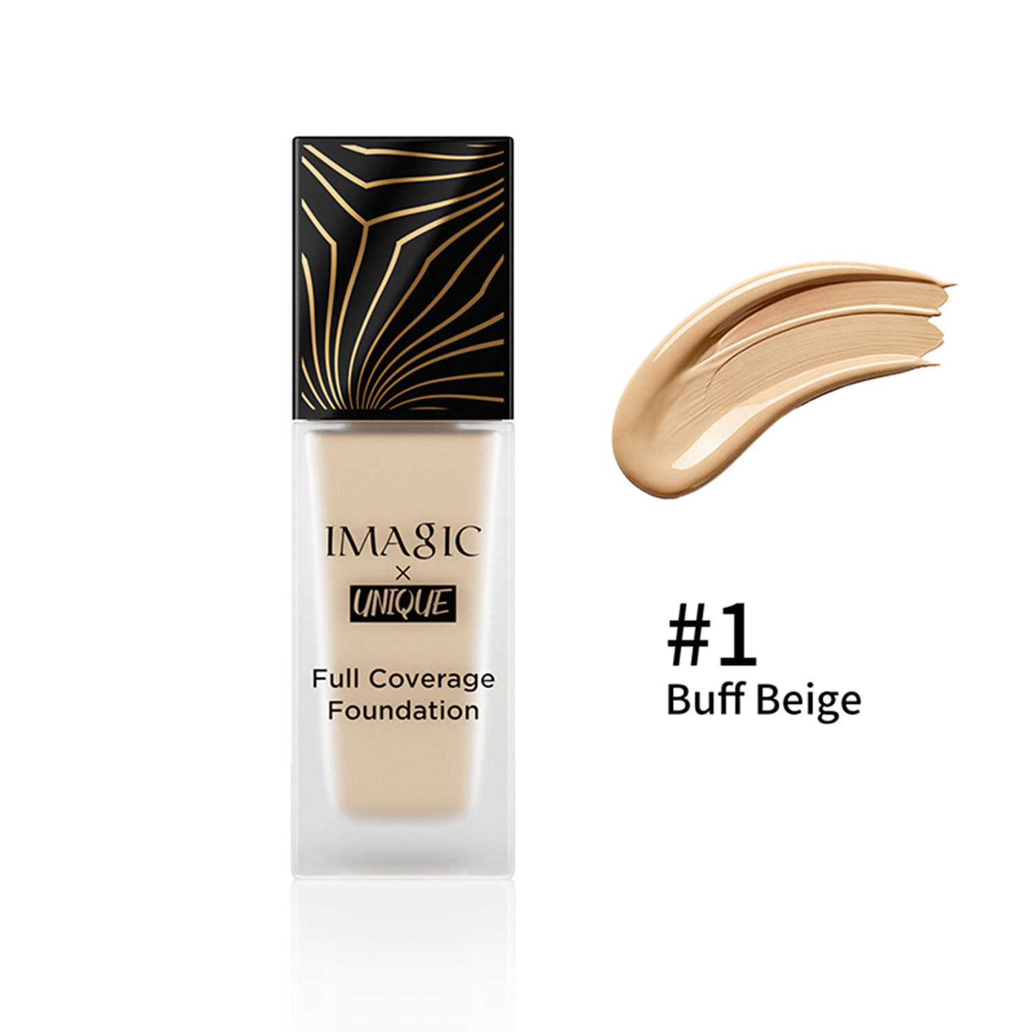 Imagic x Unique Full Coverage Foundation Natural & Flawless - 01 Buff Beige