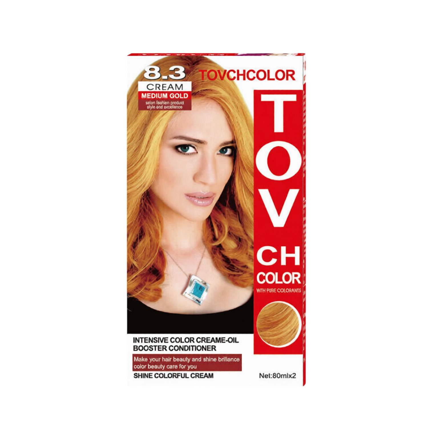 Tovch Hair color - 8.3 Medium Gold