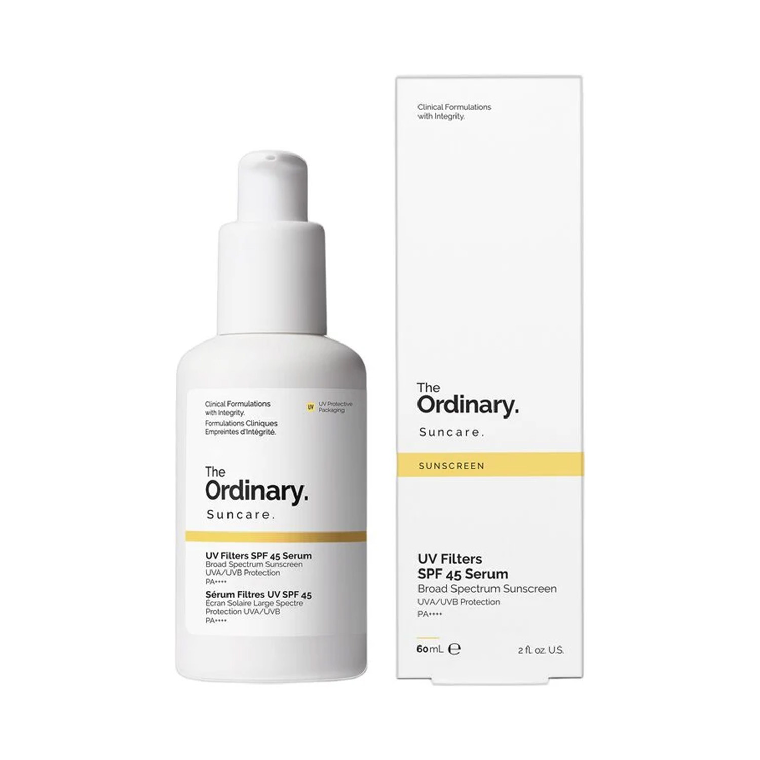 The Ordinary UV Filters SPF 45 Serum Broad Spectrum Sunscreen PA++++ 60ml