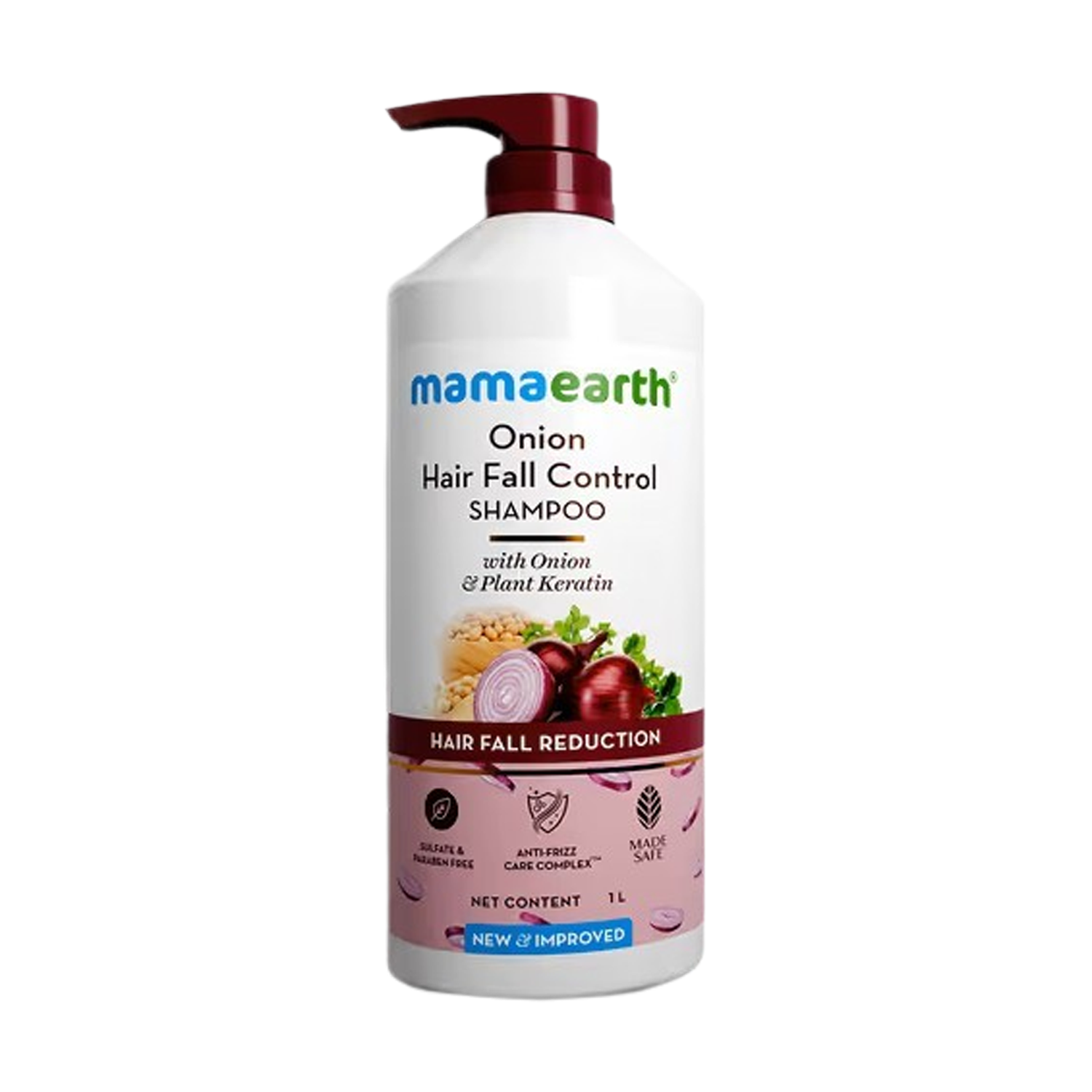Mama Earth Onion Hair Fall Control Shampoo 1L