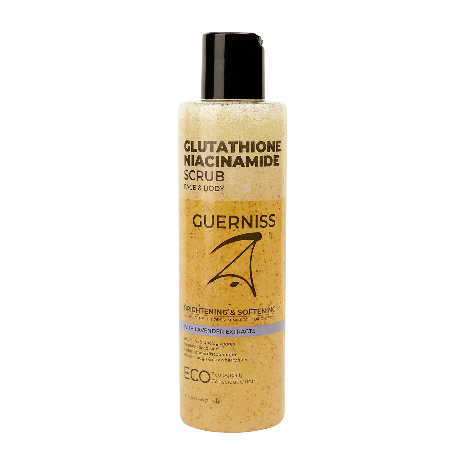 Guerniss Raw Glutathione Niacinamide Face & Body Scrub 200ml
