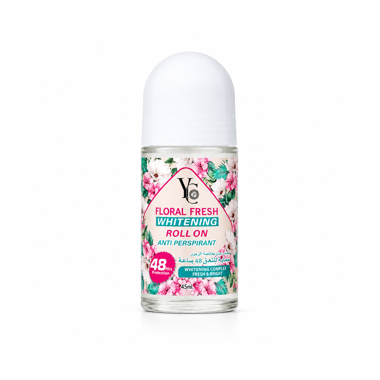 YC Floral Fresh Whitening Anti Perspirant Roll On 45ml