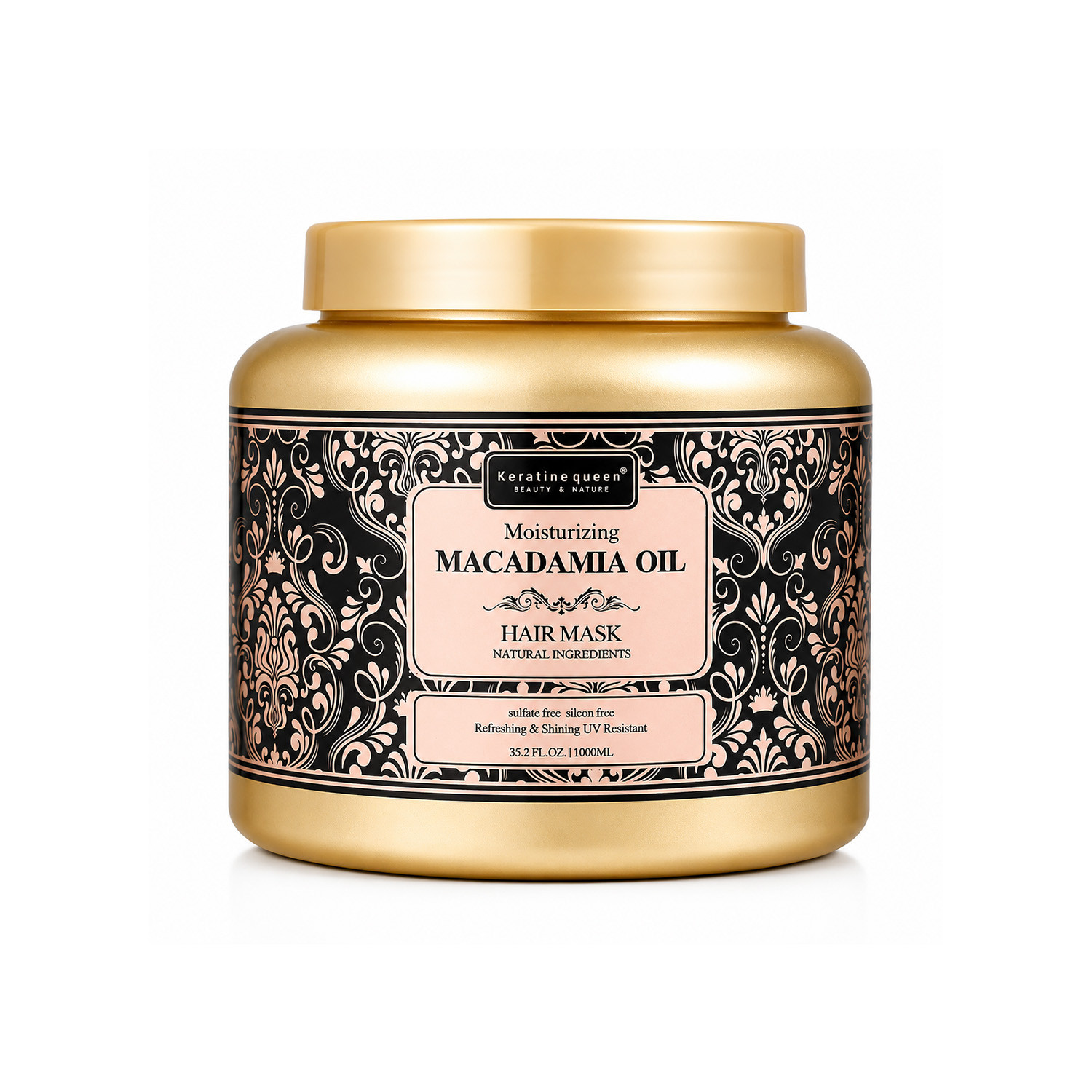 Keratine queen Macadamia Oil Moisturizing Hair Mask 1000ml