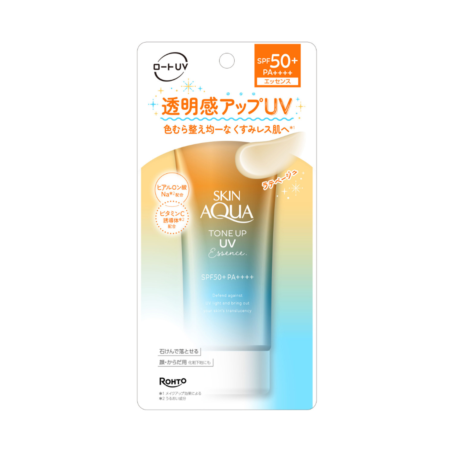 Rohto Skin Aqua Tone Up UV Essence Spf 50+ PA++++ 80g
