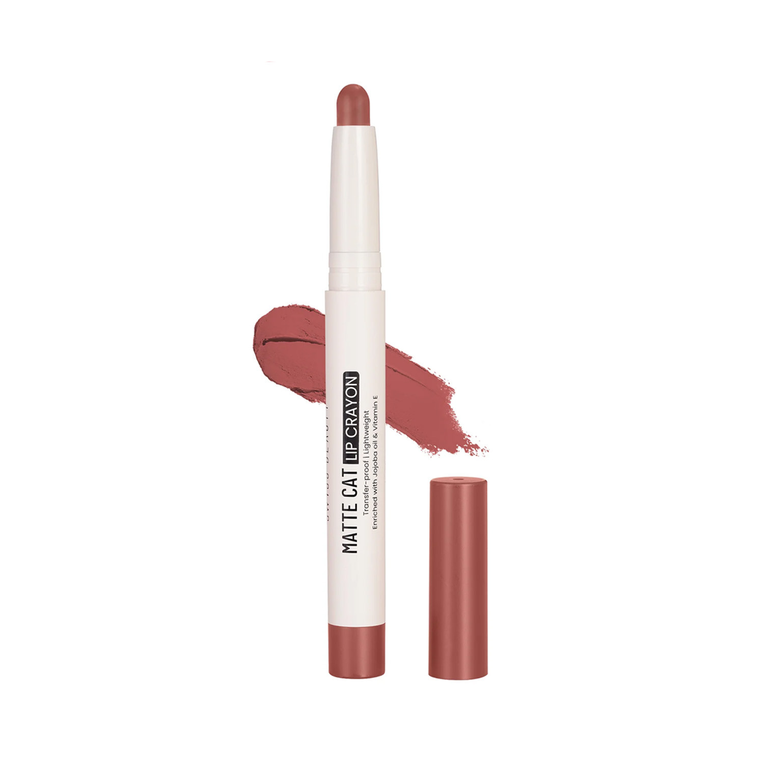 Swiss Beauty Matte Cat Lip Crayon – 07 Fig-Mauve
