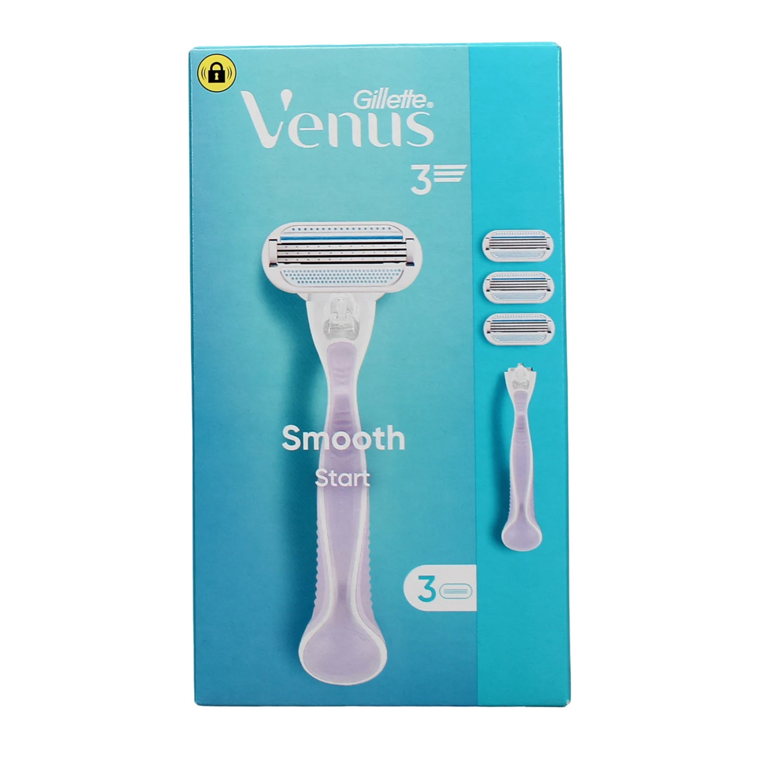 Gillette Venus Start Smooth Razor 3up