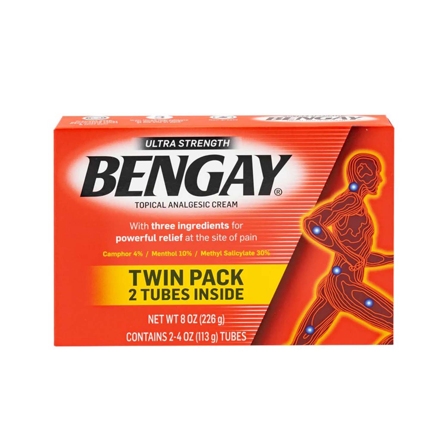 BENGAY Topical Pain Analgesic Cream Twin pack 2 Tubes Inside 226g