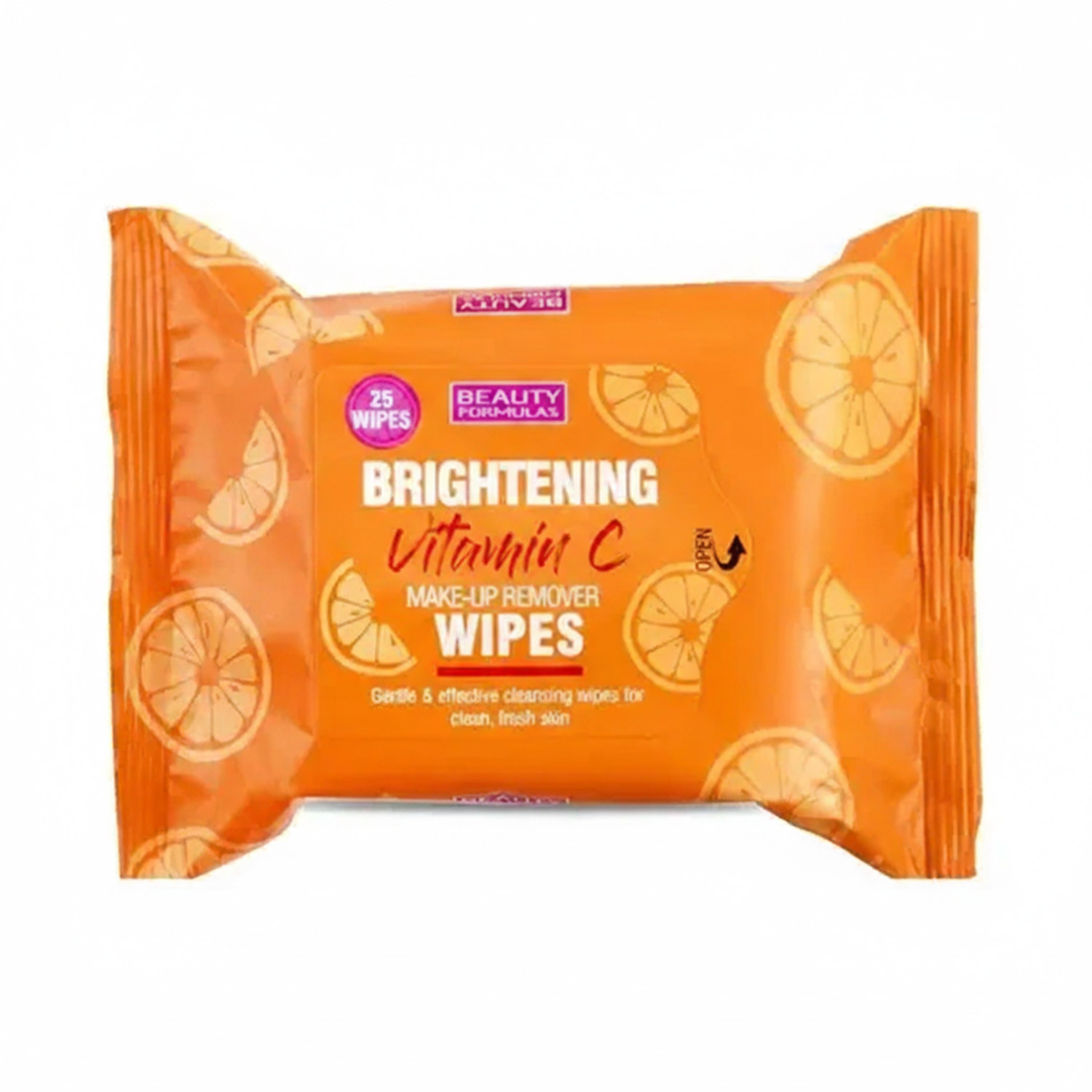 Beauty Formulas Brightening Vitamin C Make Up Remover Wipes - 25 Wipes