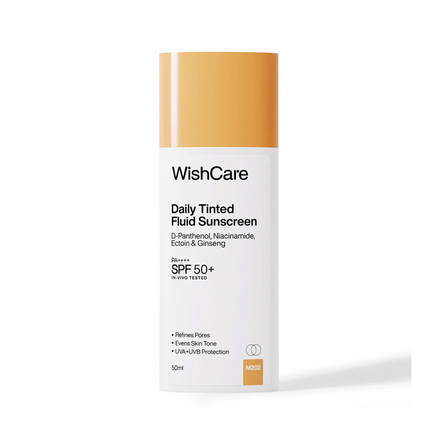 WishCare Daily Tinted Fluid Sunscreen PA++++ SPF 50+ 50ml - M202