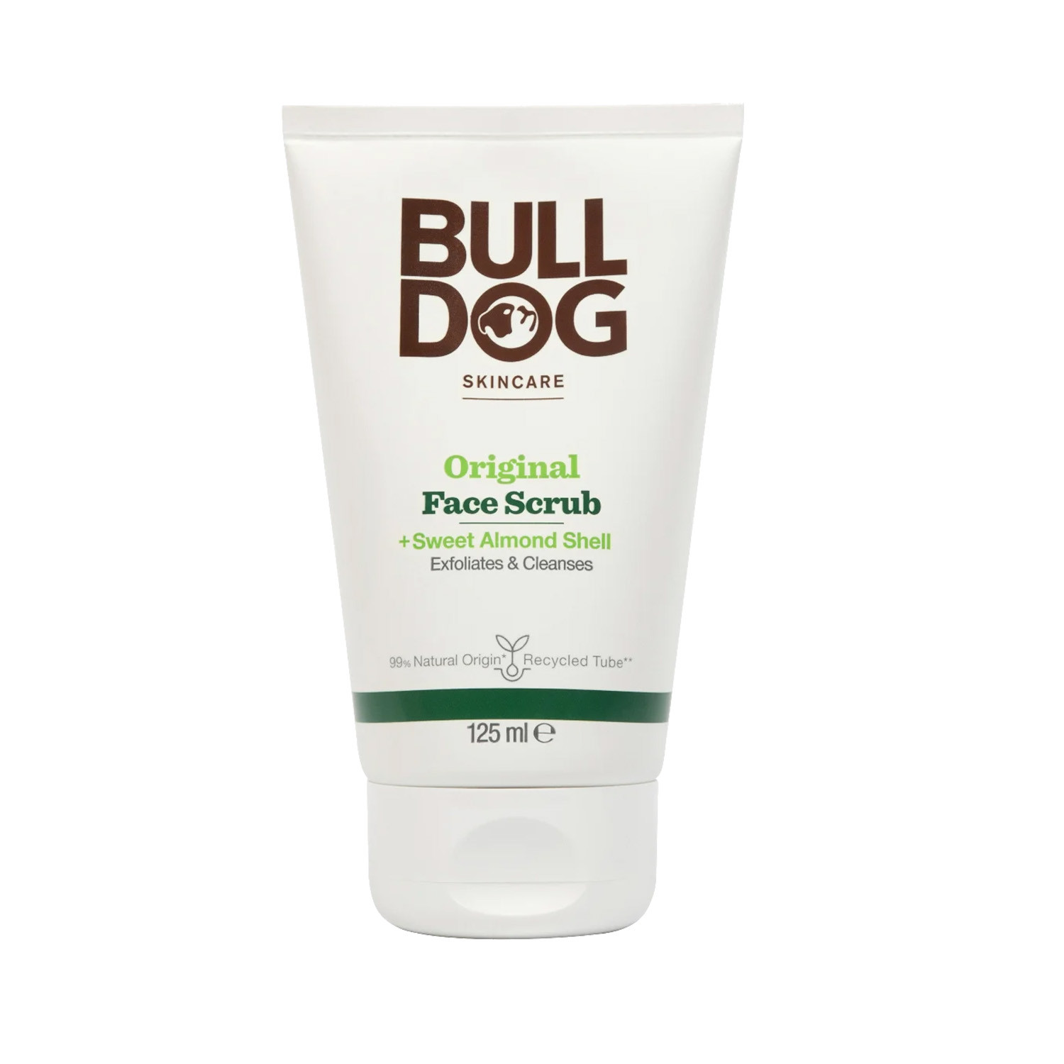 Bulldog Original Sweet Almond Shell Exfoliates & Cleanses Face Scrub 125ml