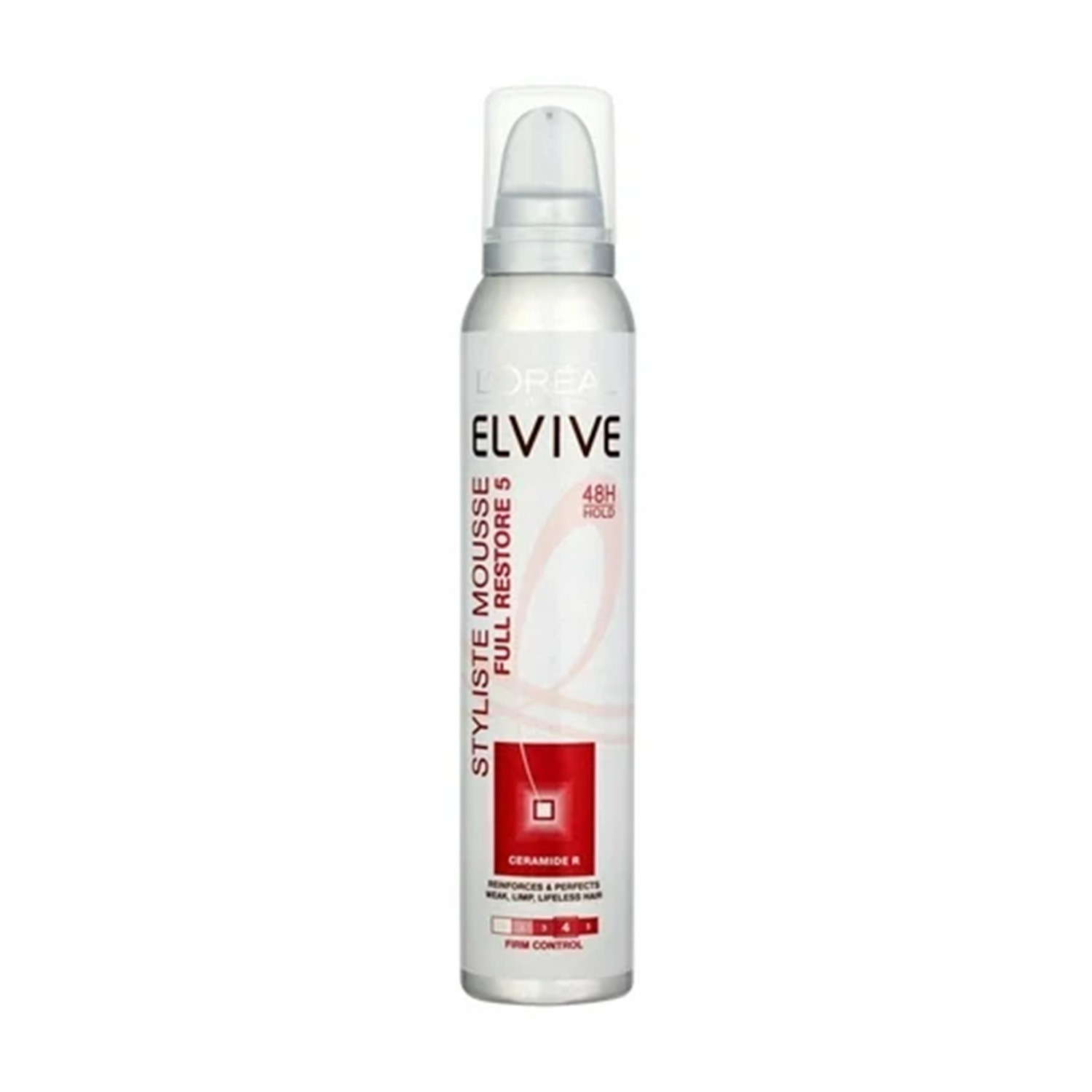 L'Oreal Elvive 48H Hold Styliste Full Restore 5 Hair Mousse 200ml