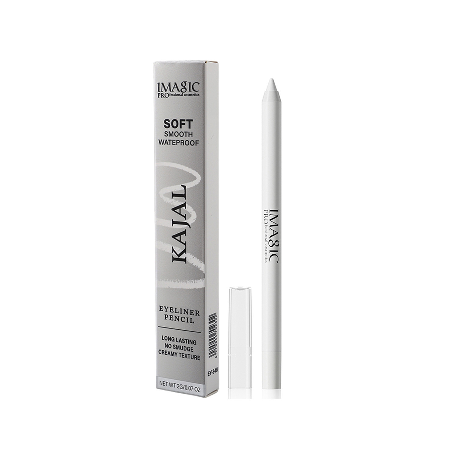 Imagic Soft Smooth Waterproof Eyeliner Pencil White Kajal EY-348 2g
