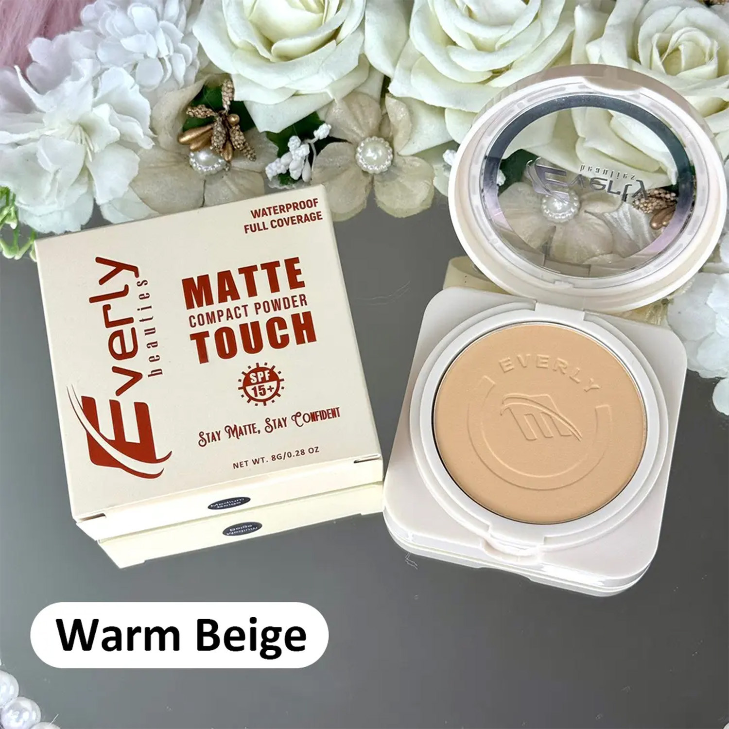 Everly Beauties Matte Touch Compact Powder - Banana