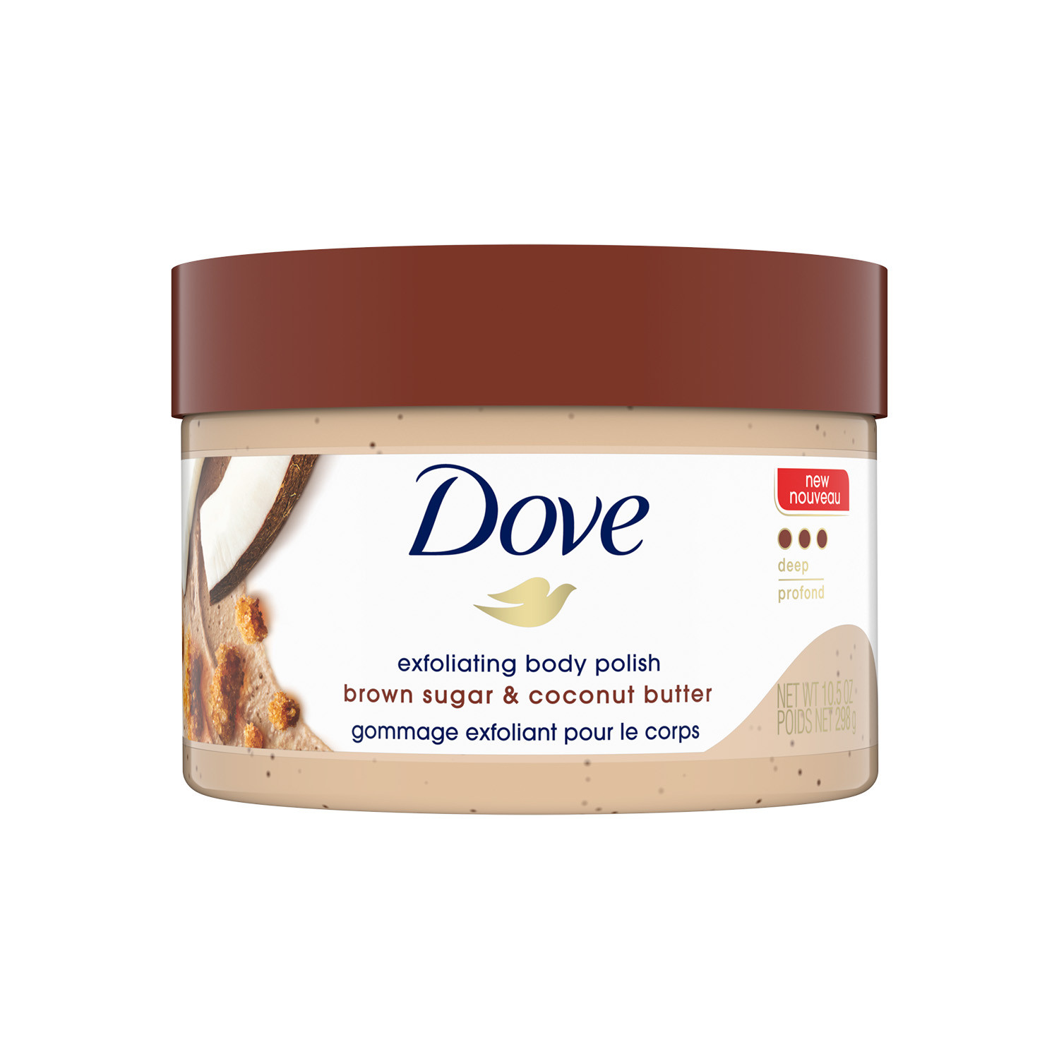 Dove Brown Sugar & Coconut Butter Exfoliating Body Polish Scrub 298g