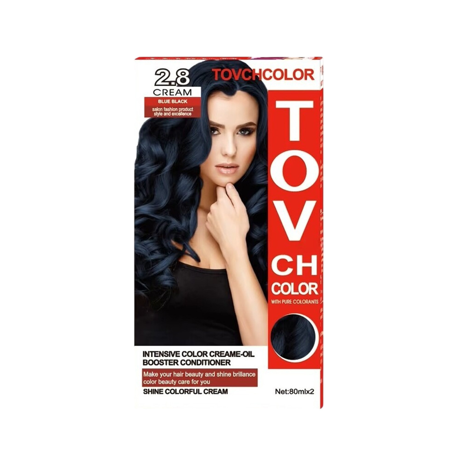 Tovch Hair color - 2.8 Blue Black