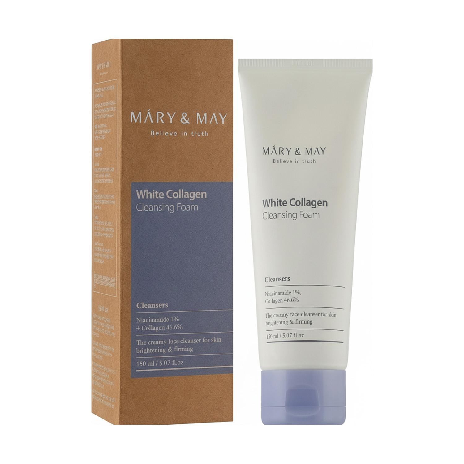 Mary & May White Collagen Cleansing Foam 150ml
