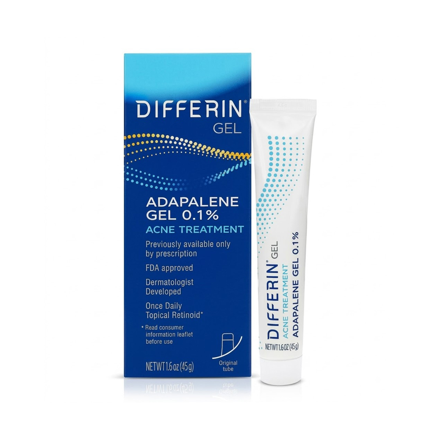 Differin Adapalene Gel 0.1% Acne Treatment 45g