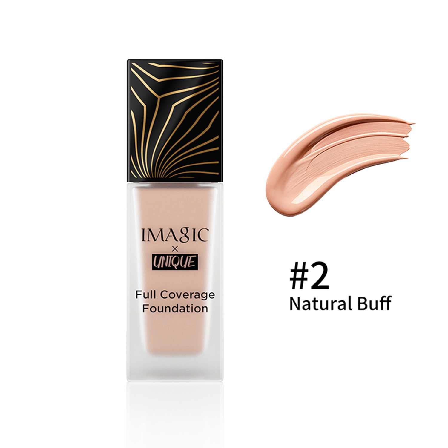 Imagic x Unique Full Coverage Foundation Natural & Flawless - 02 Natural Buff
