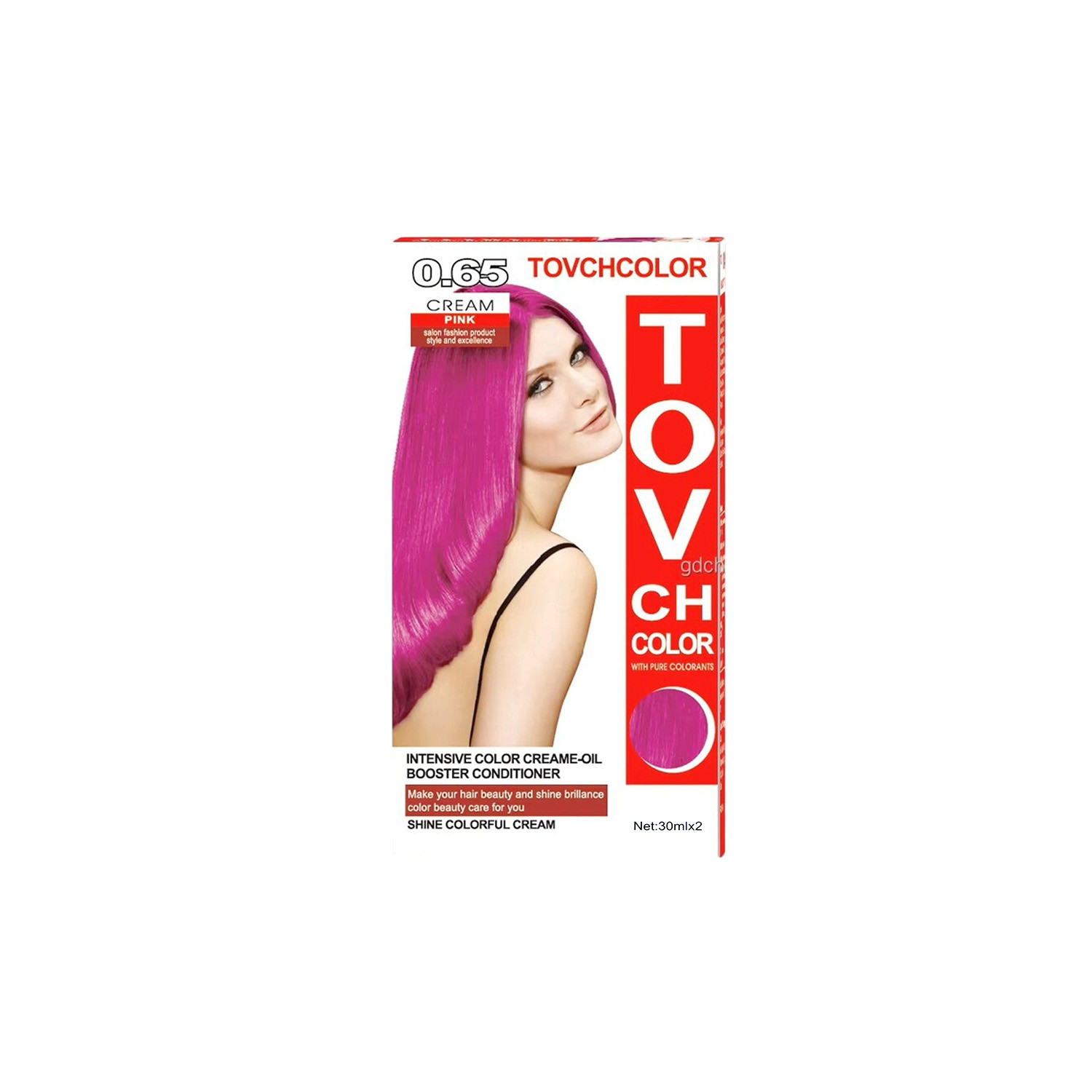 Tovch Hair color 30ml*2 - 0.65 Pink