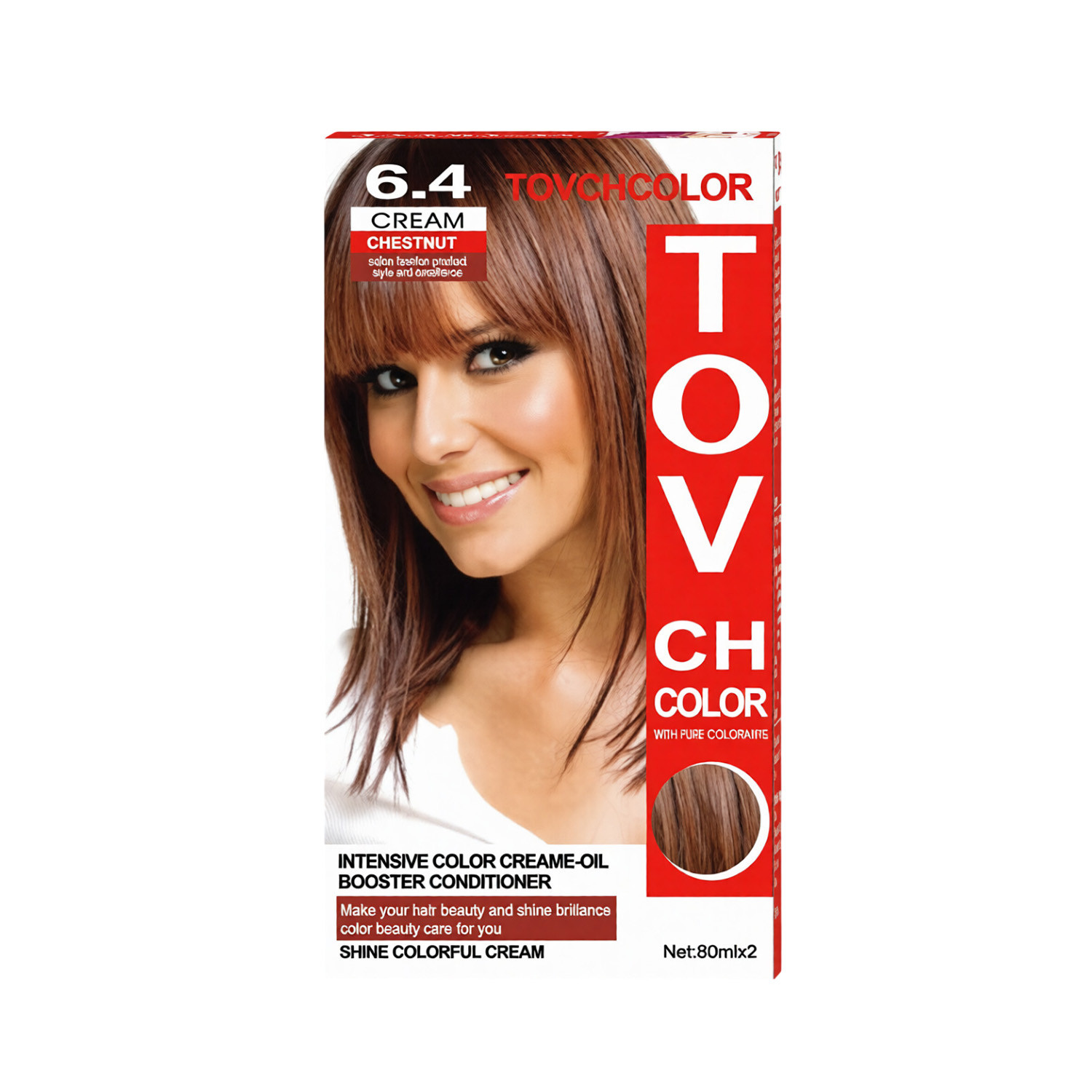 Tovch Hair color -  6.4 Chestnut