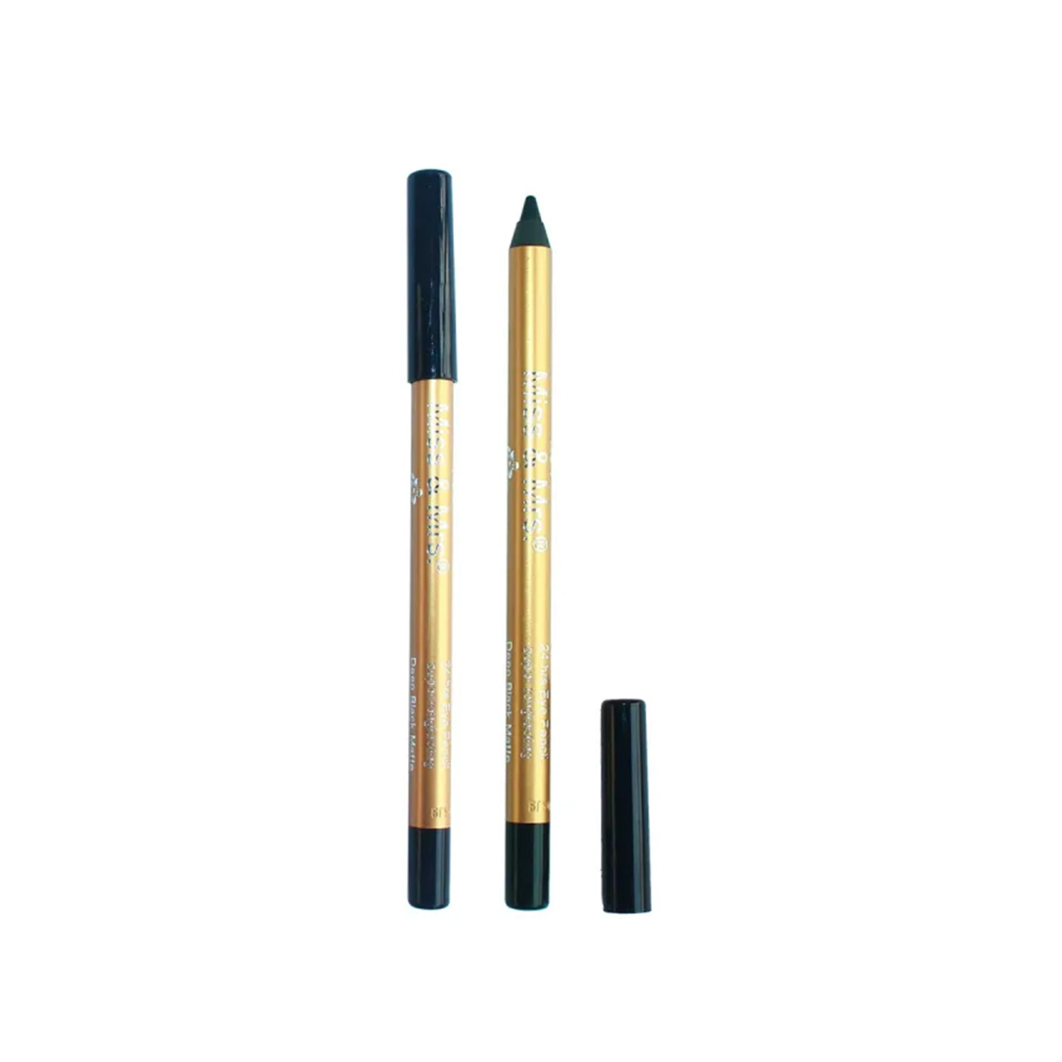 Miss and Mrs 24 Hrs  Super Longlasting Eye Pencil 1.2g - Deep Black Matte