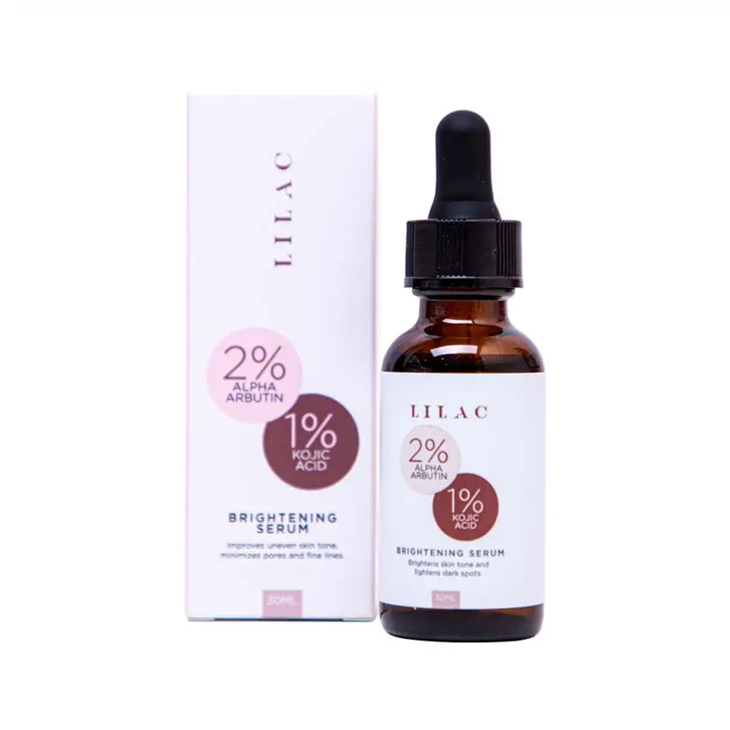 Lilac 2% Alpha Arbutin and 1% Kojic Acid Brightening Serum 30ml
