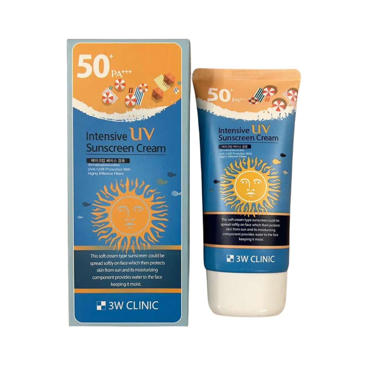 3W Clinic Intensive UV Sunscreen Cream 50+ Pa+++ 70ml