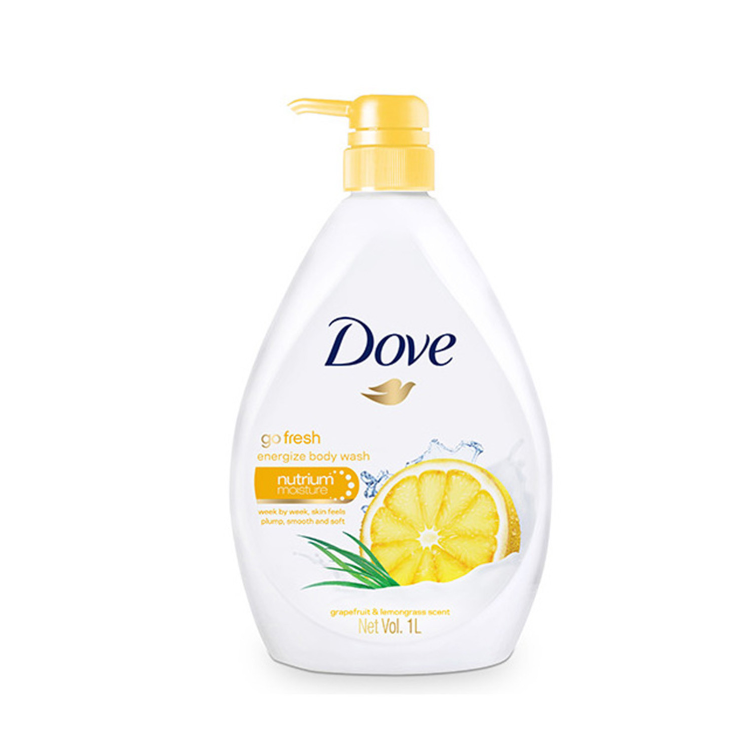 Dove Go Fresh Grapefruit & Lemongrass Scent Energize Body Wash 1L