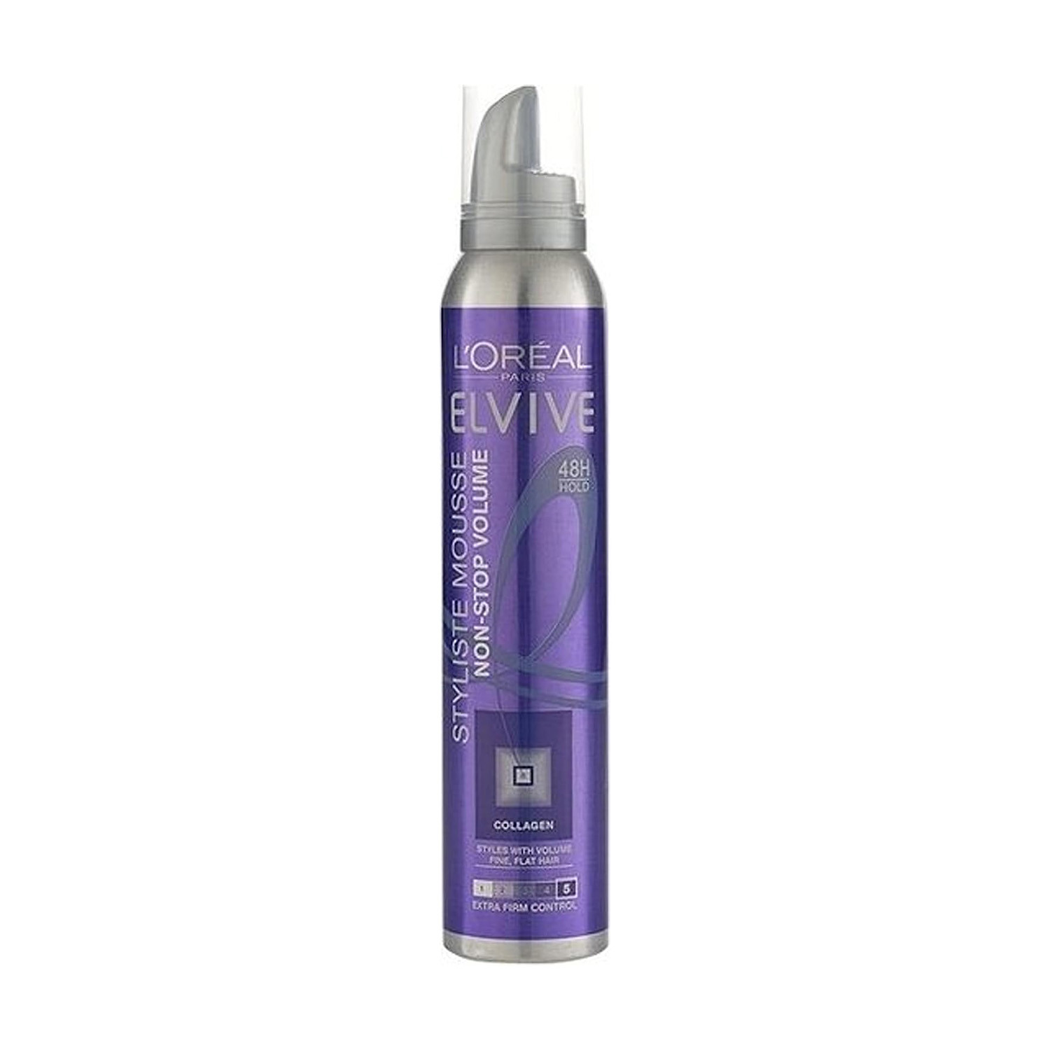L?Oreal Elvive 48H Hold Styliste Non-Stop Volume Mousse 200ml