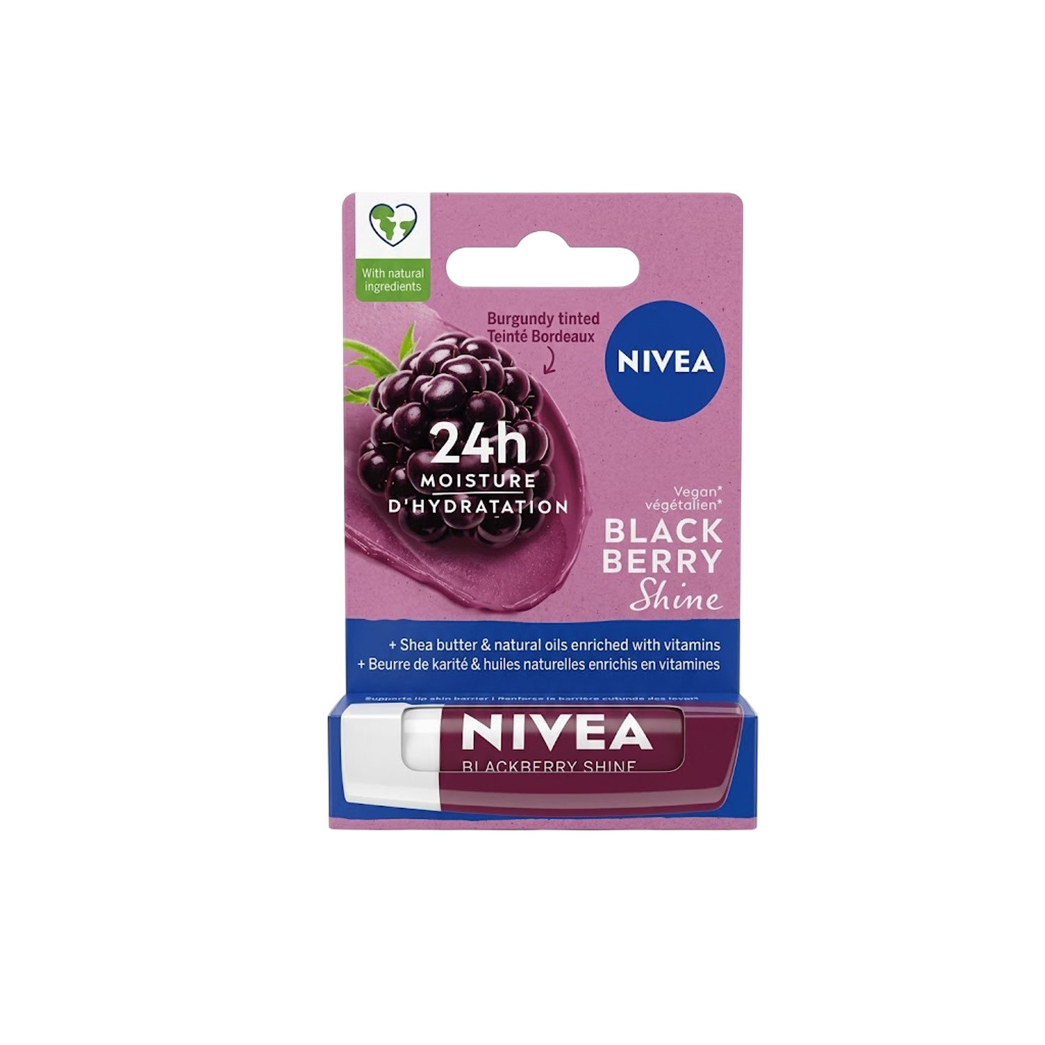 Nivea Black Berry Shine Lip Balm 4.8g