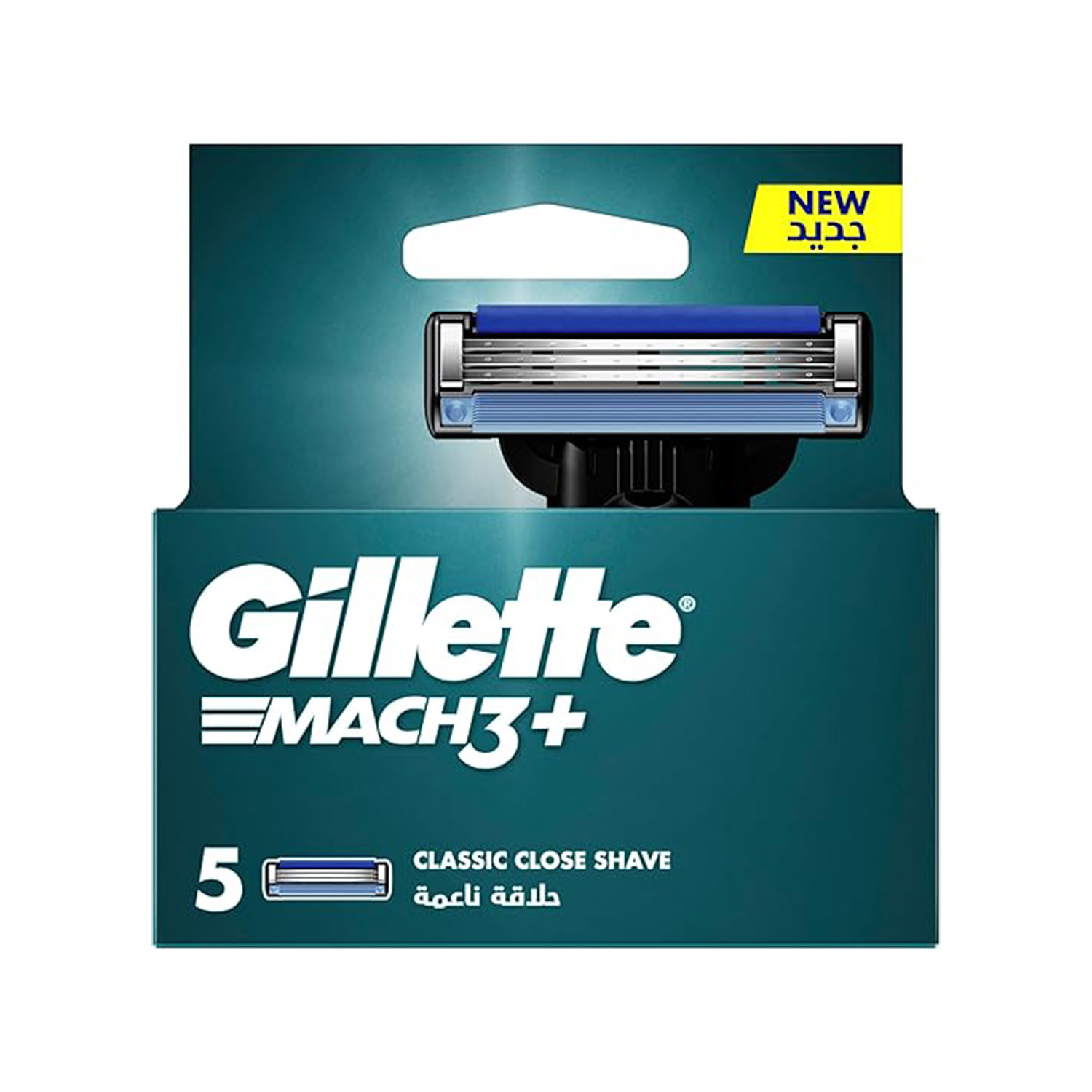 Gillette Mach3+ Classic Close Shave Razor Cartridges 5pcs