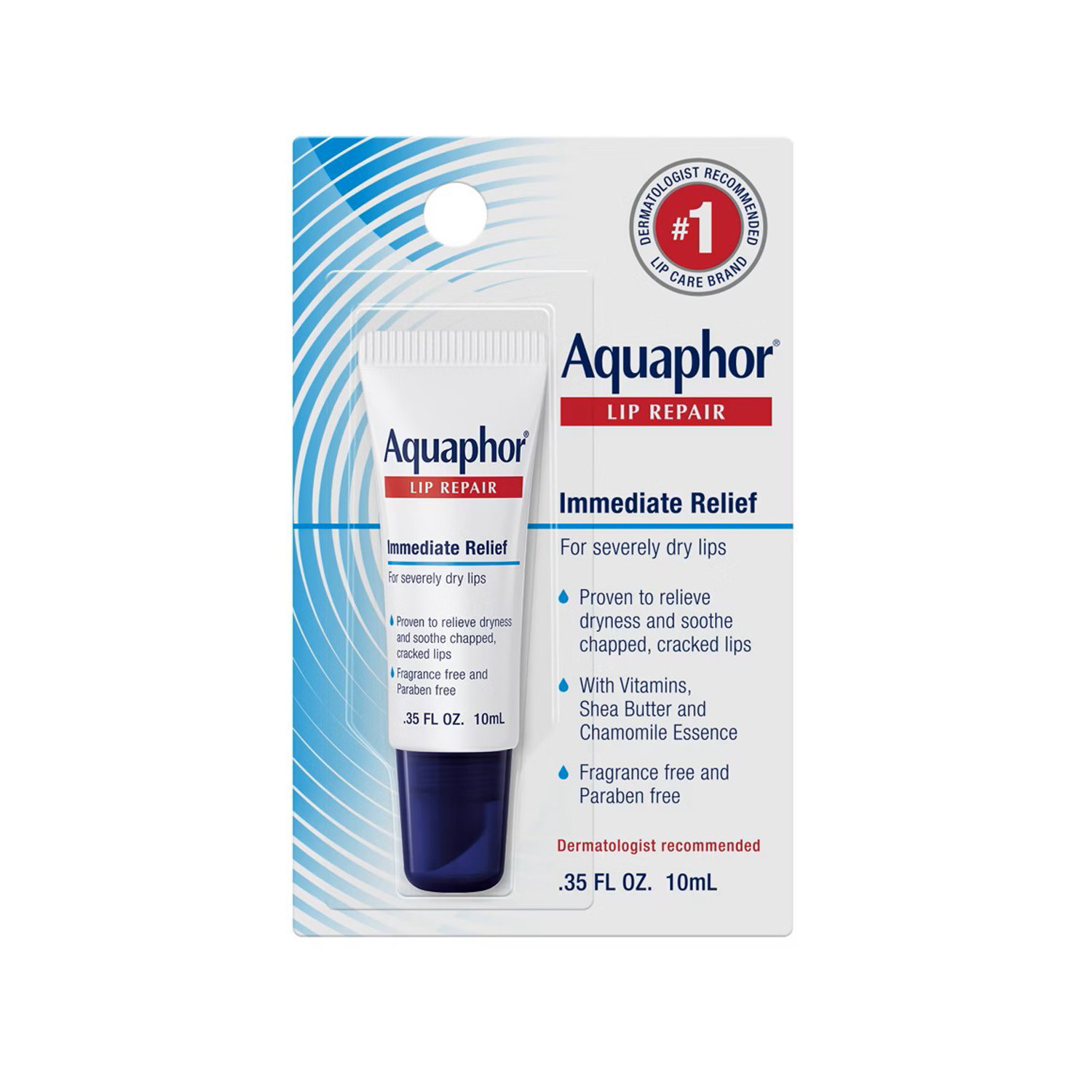 Aquaphor Immediate Relief Lip Repair Balm 10ml