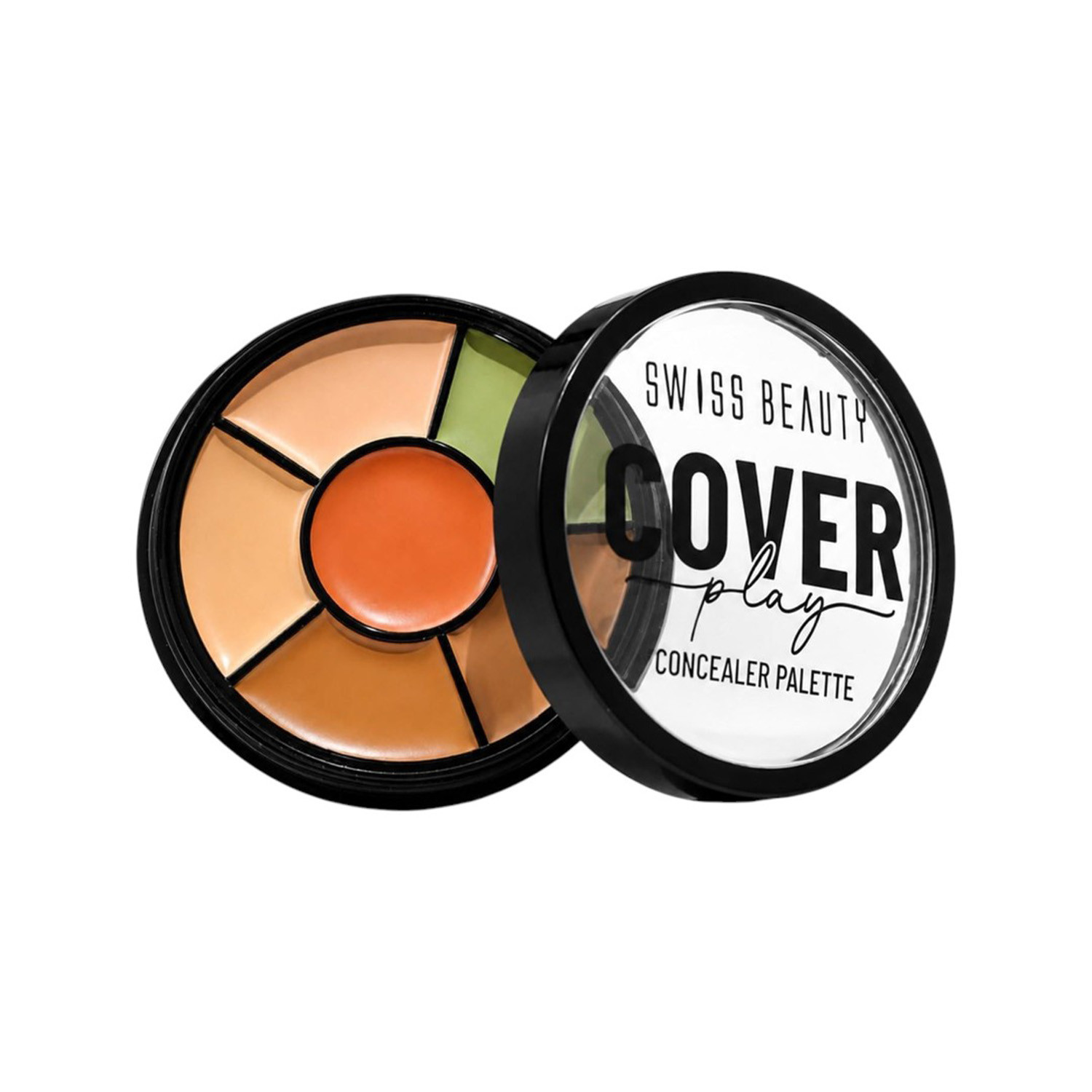 Swiss Beauty Cover Play 6 in 1 Concealer Palette - 01 Light To Medium