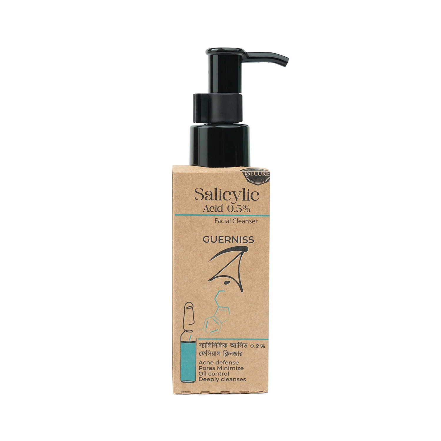 Guerniss Raw Salicylic Acid 0.5% Facial Cleanser 100ml