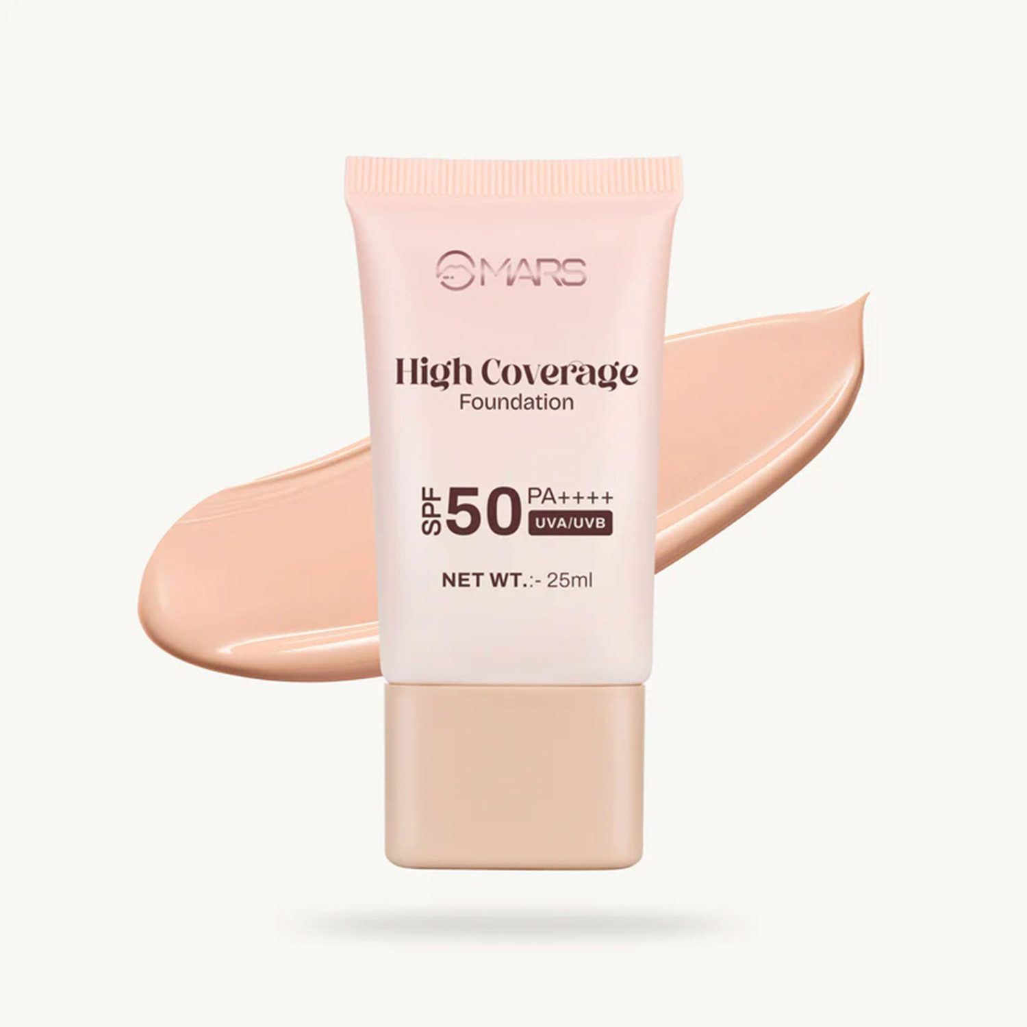 Mars High Coverage Foundation SPF50 PA++++ 25ml - 03 Natural Beige