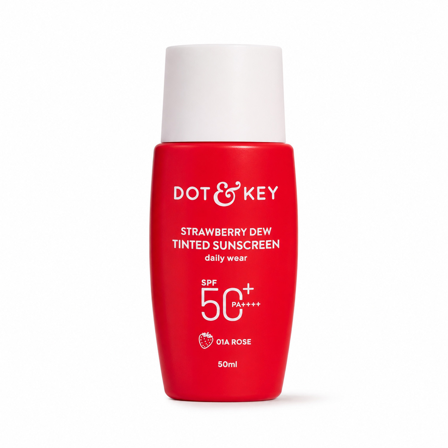 Dot & Key Strawberry Dew Tinted Sunscreen SPF50+ PA+++ 50ml -01 A Rose