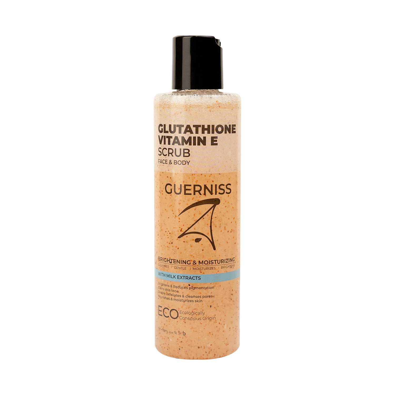 Guerniss Raw Glutathione Vitamin E Face & Body Scrub 200ml