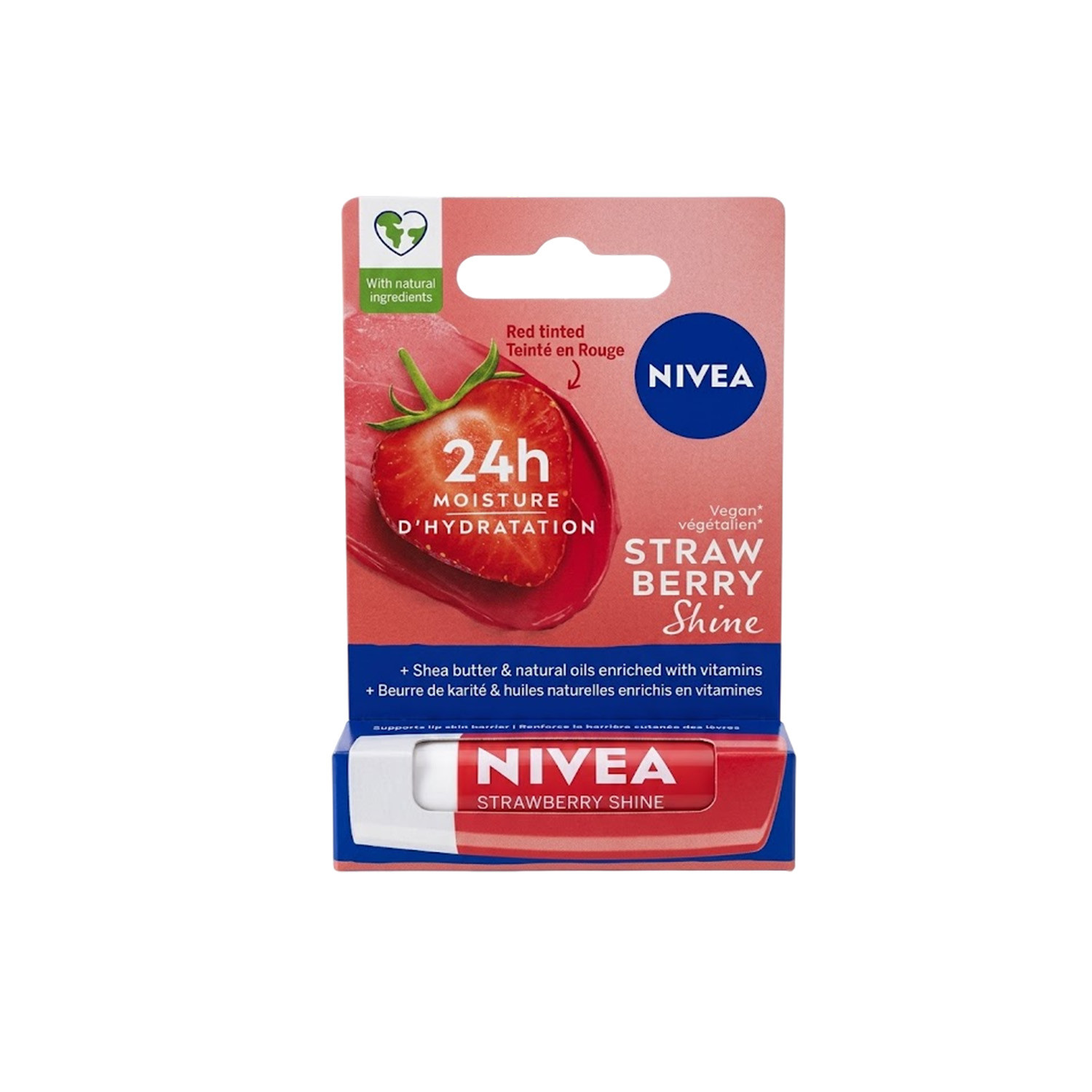 Nivea Strawberry Shine Lip Balm 4.8g