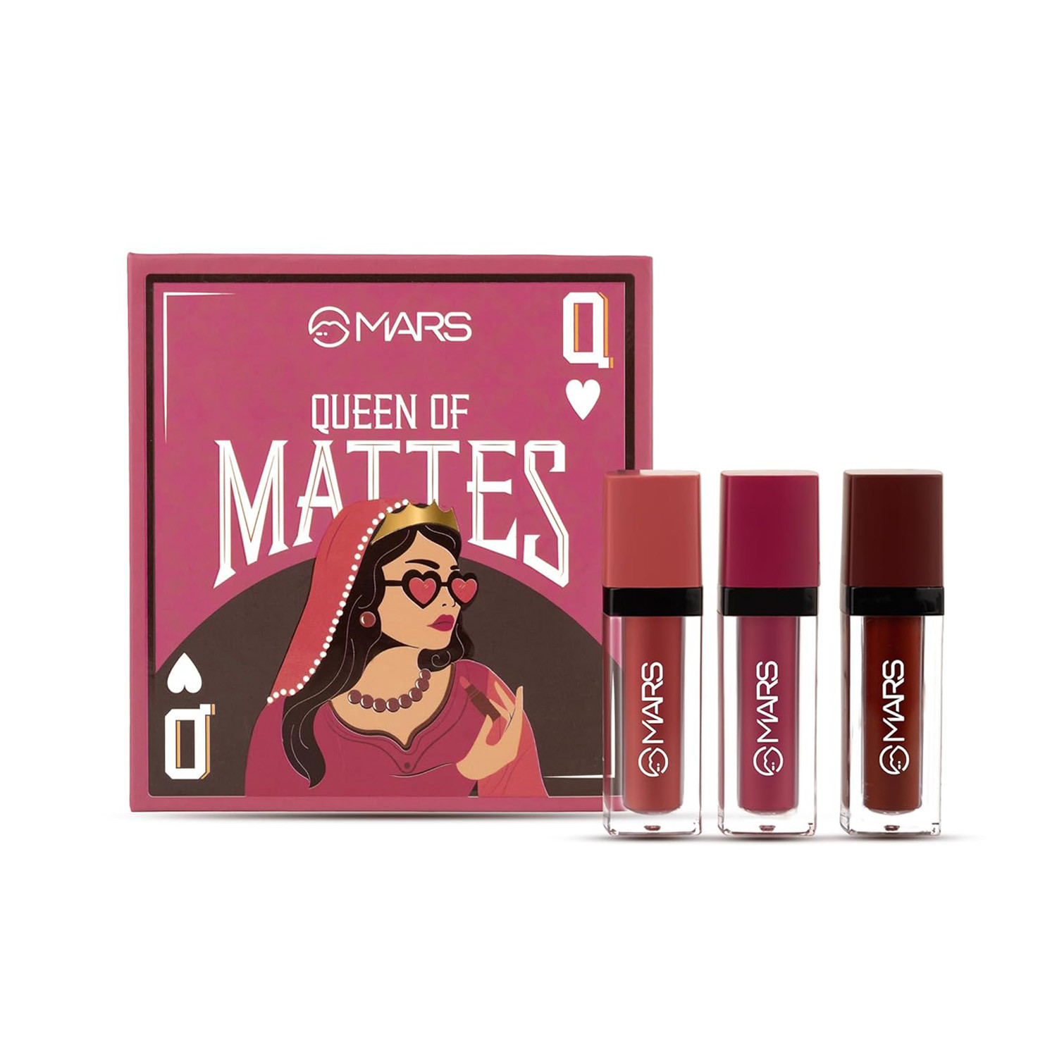 Mars Queen Of Mattes Lipstick Set- All Rounder