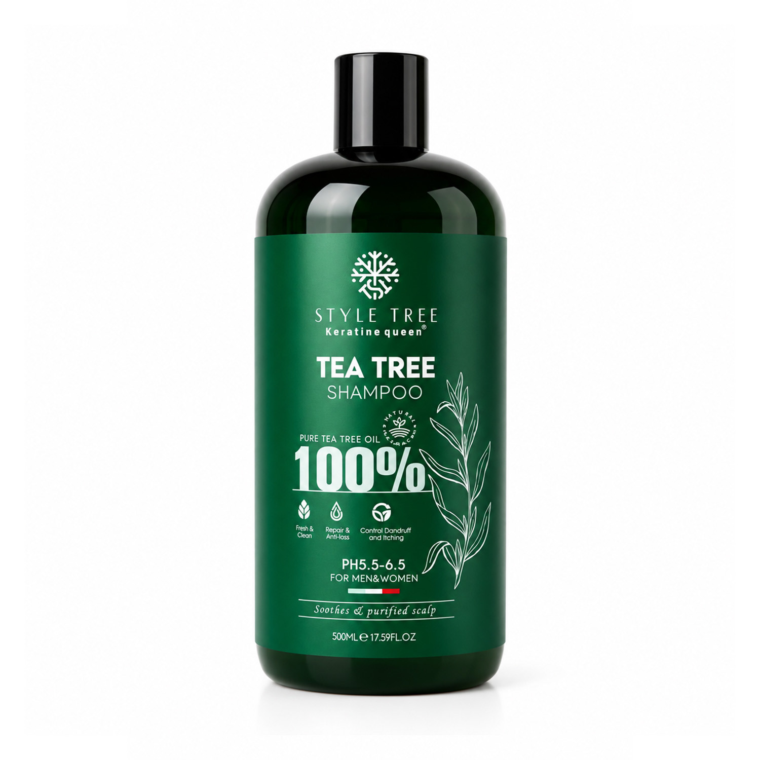 Keratin Queen StyleTree 100% Pure Tree Tea Oil Shampoo 500ml