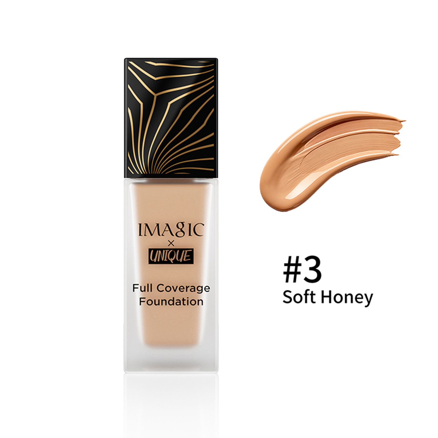 Imagic x Unique Full Coverage Foundation Natural & Flawless - 03 Soft Honey