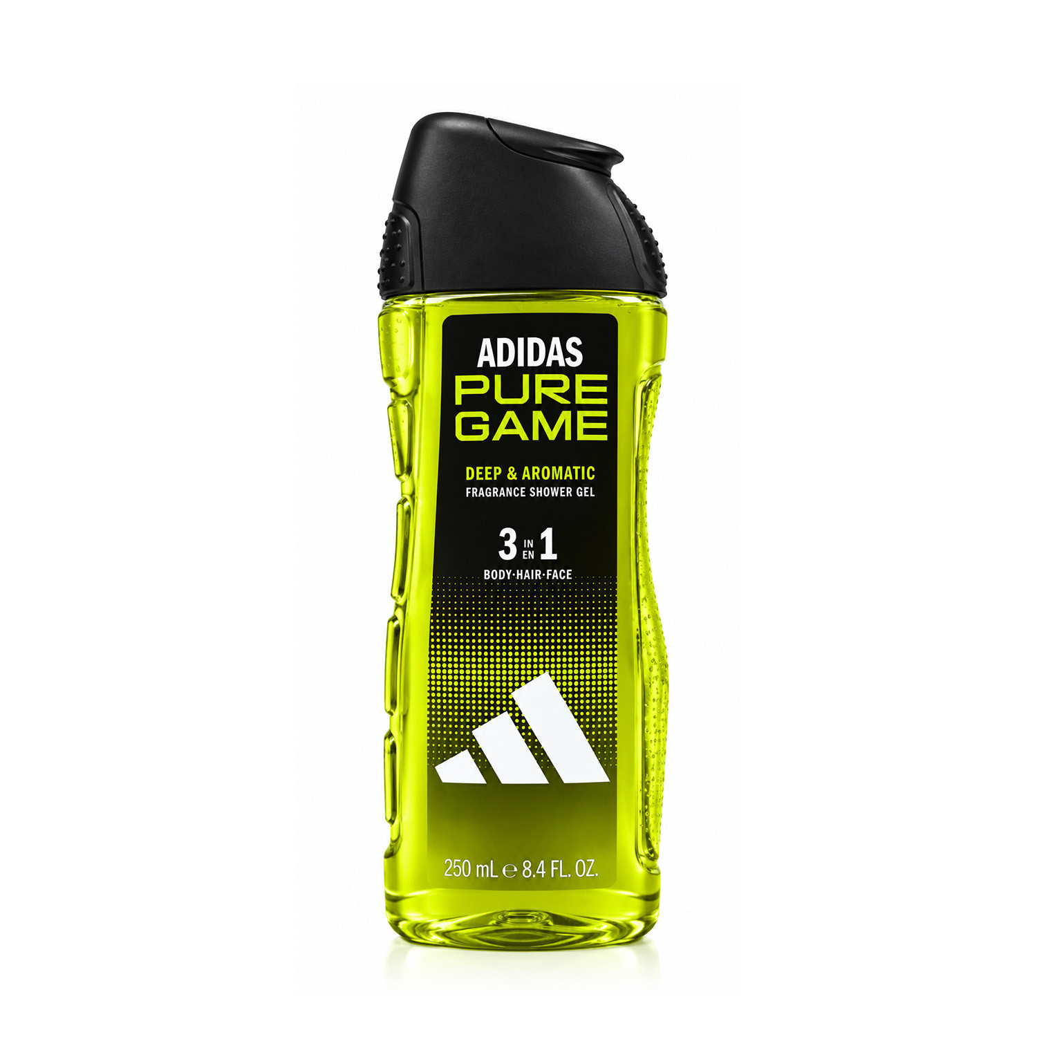 Adidas Pure Game Deep & Aromatic 3 In 1 Fragrance Shower Gel 250ml