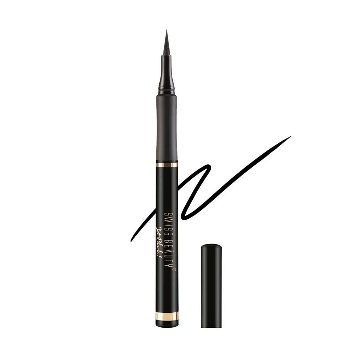 Swiss Beauty Jet Black Bold Felt Tip Eyeliner 1.2ml