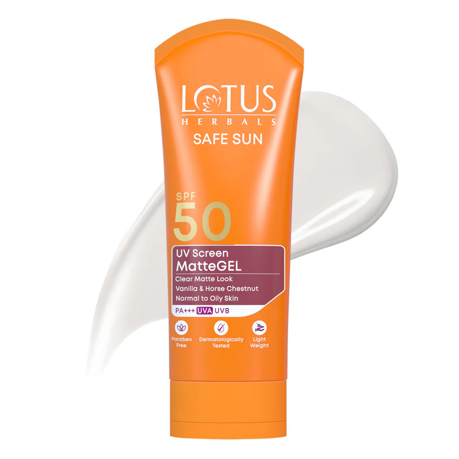 Lotus Herbals Safe Sun Uv Screen Matte Gel Spf 50 PA+++ 50g