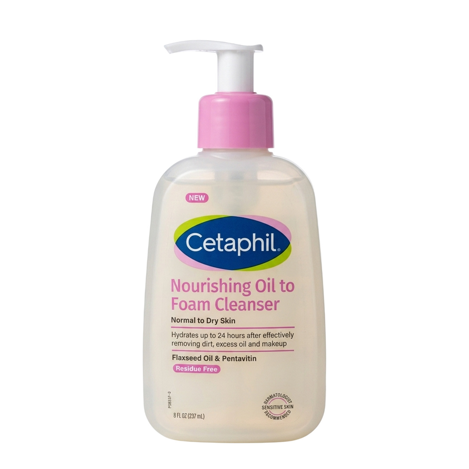 Cetaphil Nourishing Oil to Foam Cleanser for Normal to Dry Skin 237ml
