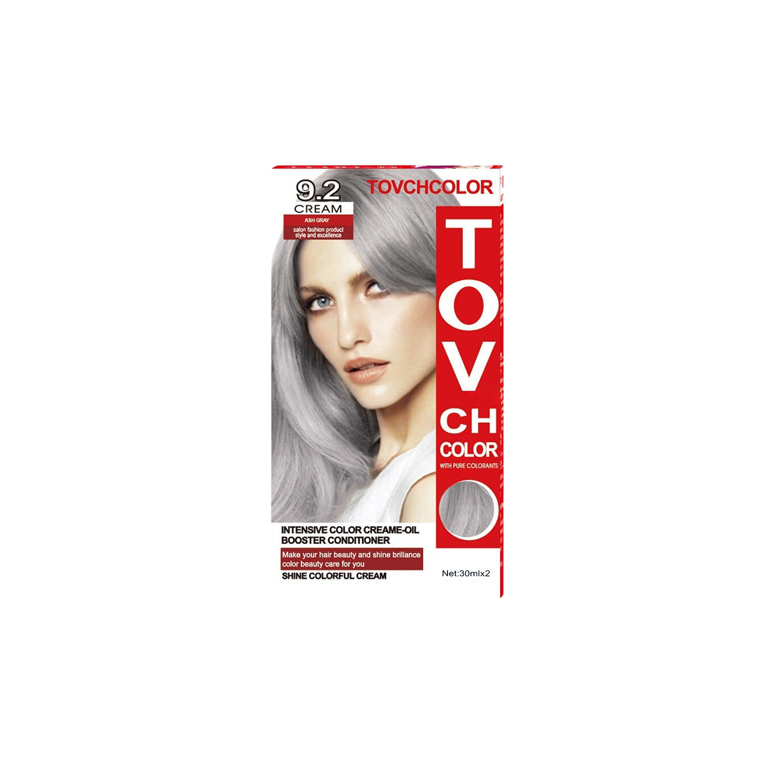 Tovch Hair color 30ml*2 - 9.2 Ash Gray