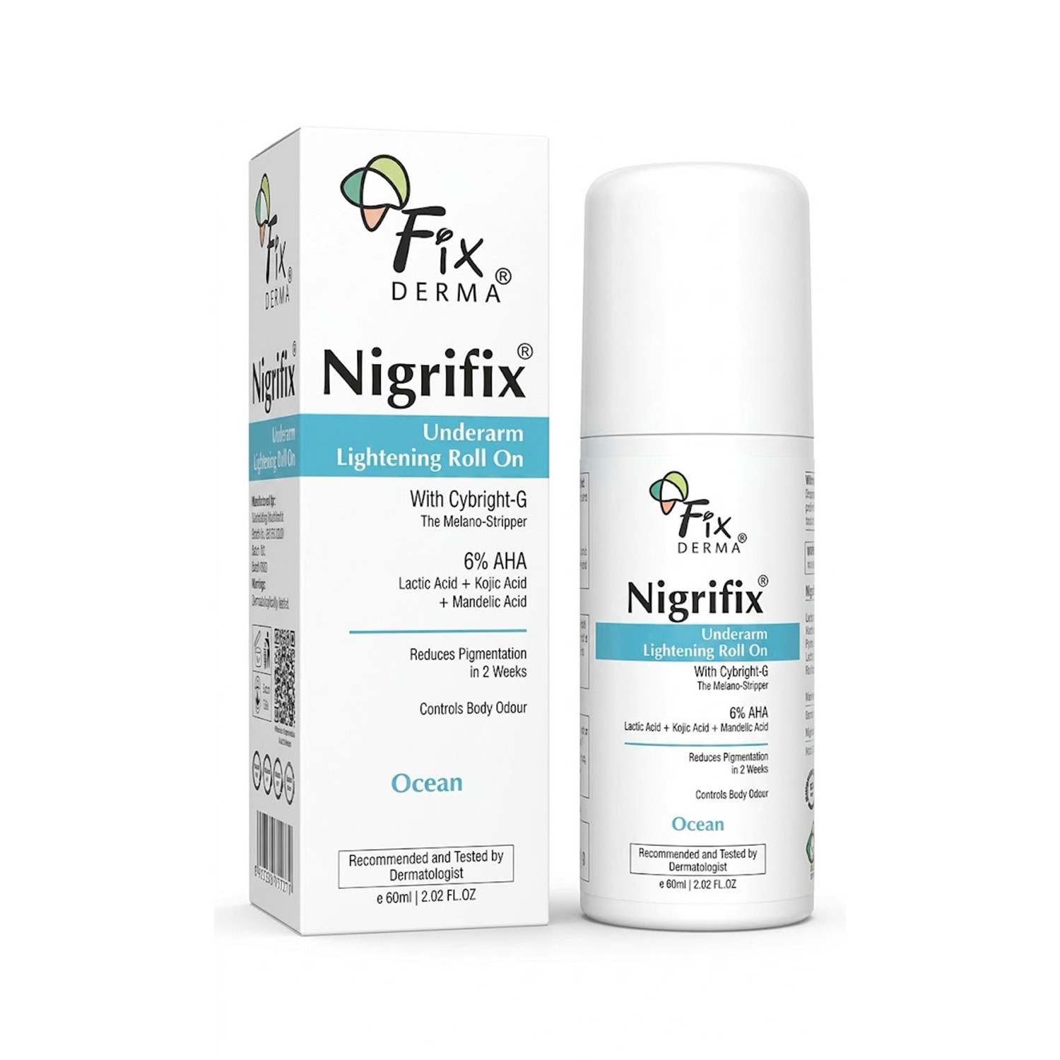 Fix Derma Nigrifix Underarm Lightening Roll On Ocean 60ml