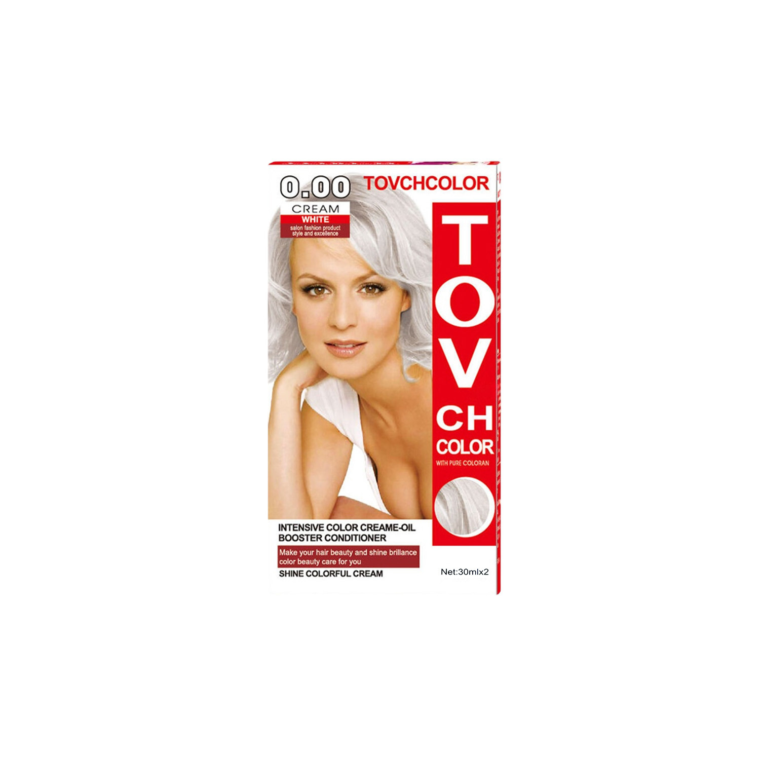 Tovch Hair color 30ml*2 - 0.00 White