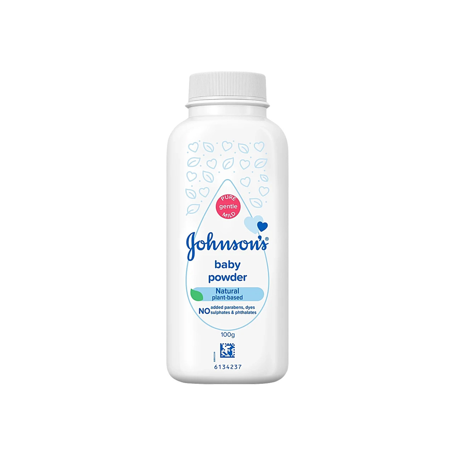Johnson's Baby Powder Natural Plant Base 100g