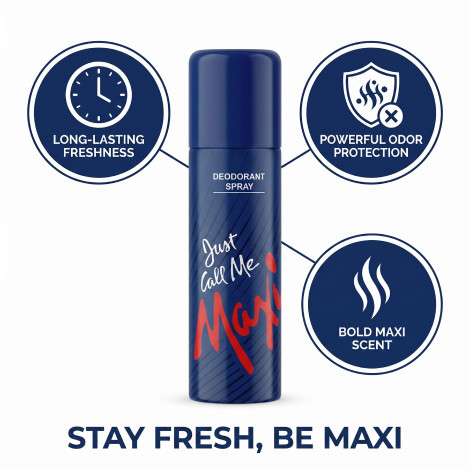 Maxi Just Call Me Deodorant Spray 200ml | Eurasia Supplies